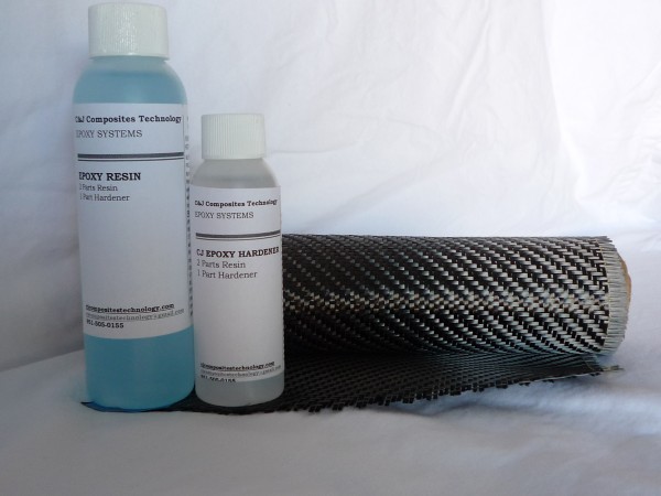 2x2 Twill Carbon Fiber Epoxy Resin Kit with 6 oz. Resin by CJ